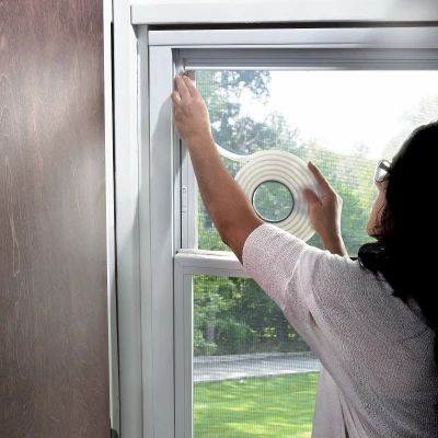 Rubber Foam Weatherseal Tape, Three Eighths Inch Wide by Three Sixteenths Inch Thick by Ten Feet Long