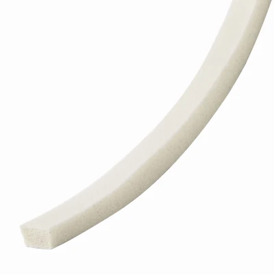 Rubber Foam Weatherseal Tape, Three Eighths Inch Wide by Three Sixteenths Inch Thick by Ten Feet Long