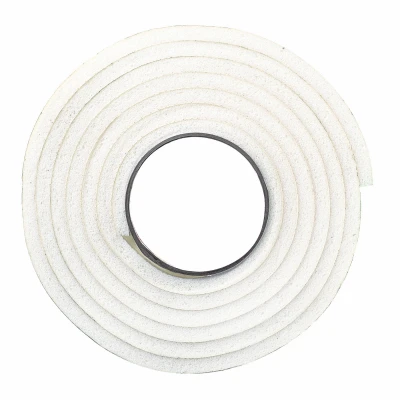 Rubber Foam Weatherseal Tape, Three Eighths Inch Wide by Five Sixteenths Inch Thick by Ten Feet Long