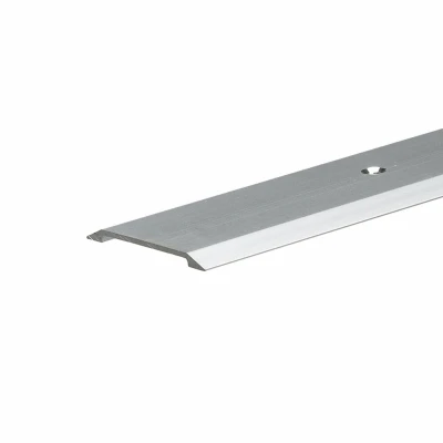 Flat-Top Saddle Door Threshold, Satin Nickel Aluminum, 1-3/4 x 1/8 x 36 In.