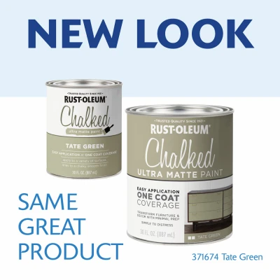 Chalked Ultra Matte Paint in Tate Green, 30 Ounce Container