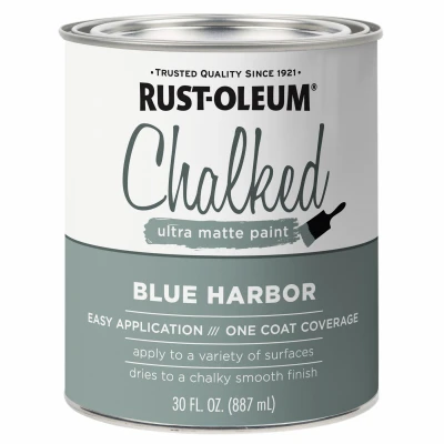 Chalked Ultra Matte Paint, Blue Harbor, Qt.