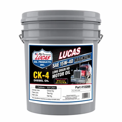 Lucas Ck-4 Heavy Duty Diesel Motor Oil, 5 Gallons - Premium Performance