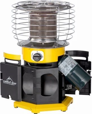 Portable 360 Degree Propane Heater for Indoor and Outdoor Use, 4,000 to 18,000 BTU, Compatible with Two 1 Pound Liquid Propane Tanks