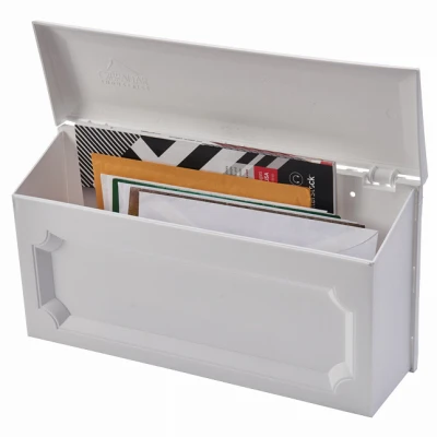 Windsor White Poly Wall-Mount Mailbox Durable Weather-Resistant Design