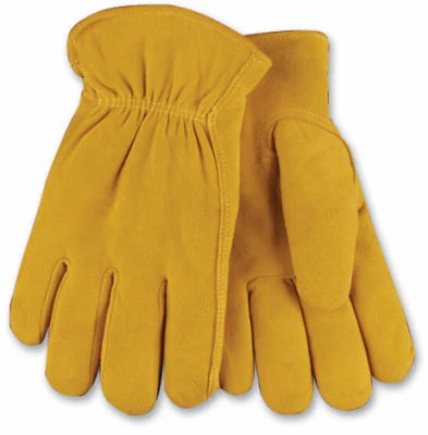 Men's Full-Suede Deerskin Leather Gloves, Medium