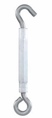 Stainless Steel Hook/eye Turnbuckle, 3/8 X 7-3/4 In., Safe Working Load 215 Lbs