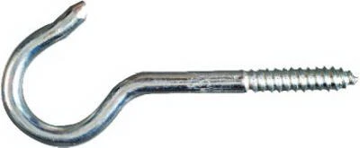Zinc-plated Ceiling Hook #0, 4-15/16 In. For Heavy Duty Use