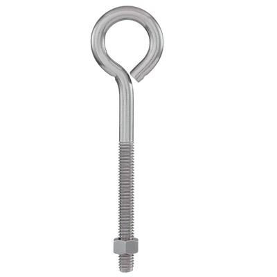 Eye Bolt, 3/8 X 6 In., 160-lb Load Capacity, Stainless Steel