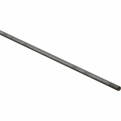 Smooth Steel Rod, 7/16 Inch Diameter by 48 Inch Length