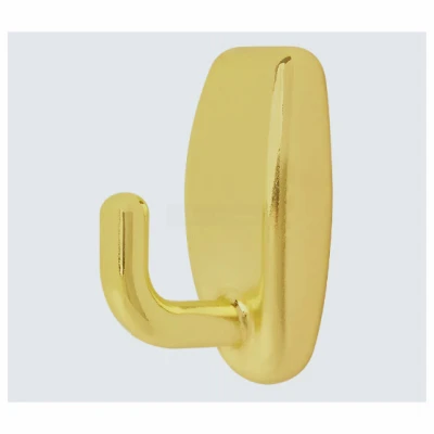 Snap Wall Hook, Brass, 50-Lb. Load