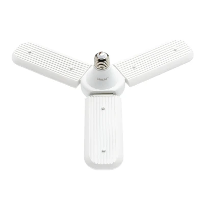 3 Panel Adjustable LED Light Bulb, Cool White, 27 Watt Energy Efficient