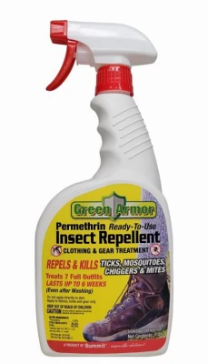 Permethrin Insect Repellent Spray, Kills Ticks & Mosquitos, 1 Quart Ready To Use