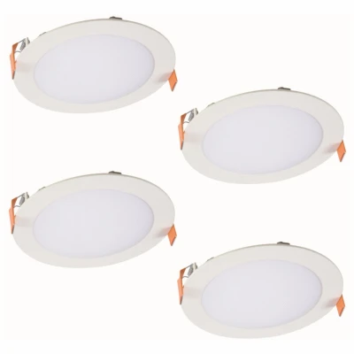 Halo LED Ultra-Slim Wafer Ceiling Downlight, 750 Lumens, 6 In. Round, 4-Pk.