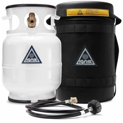 Gas Growler Deluxe Black Edition Refillable Propane Tank