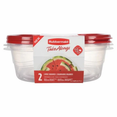 TakeAlongs Food Storage Containers, 11.7 Cup, 2-Pk.