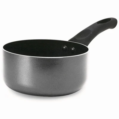 Elements Saucepan, Non-Stick Coated Aluminum, Gray, 1 Qt.