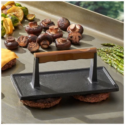 Cast Iron Meat Press, Rectangular