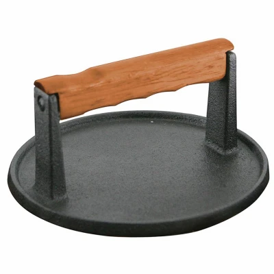 MR. BAR-B-Q Cast Iron Meat Press, Round