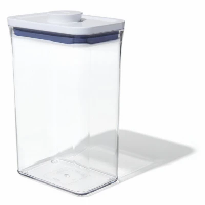 Good Grips POP Food Storage Container, Clear Plastic Rectangle, 2.7 Qt.