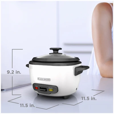 16-Cup Capacity Rice Cooker and Food Steamer with Multi-Function Cooking Settings