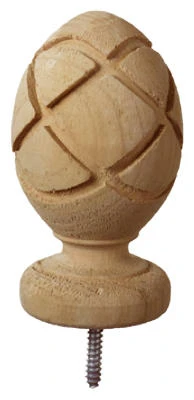 Pineapple Post Top, Wood