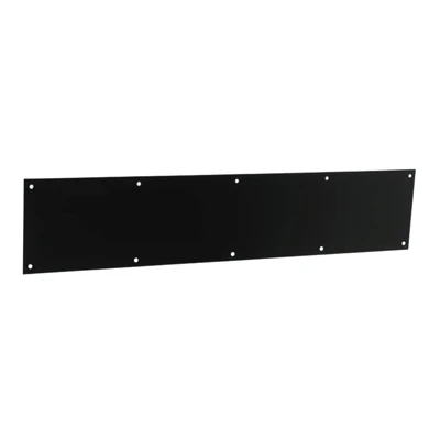 Door Kickplate, Matte Black, 6 x 30 In.