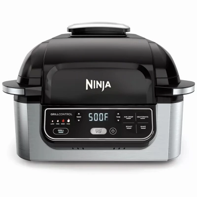Foodi 5-in-1 Indoor Grill with Multiple Cooking Functions and Compact Design