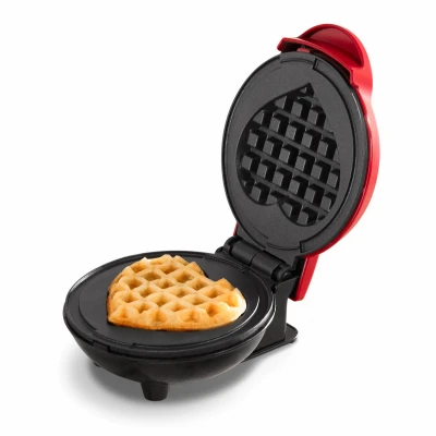 Heart-Shaped Mini Waffle Maker