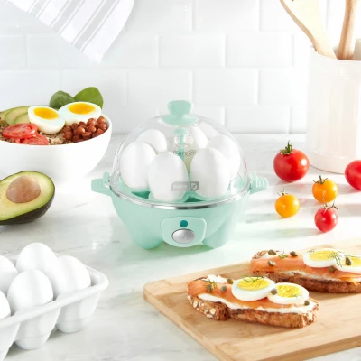 Egg Cooker, Blue, 6-Egg Capacity