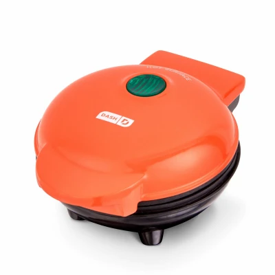 Pumpkin Mini Waffle Maker, Orange