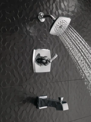 Monitor 14 Single Handle Tub and Shower Faucet with Showerhead in Chrome Finish