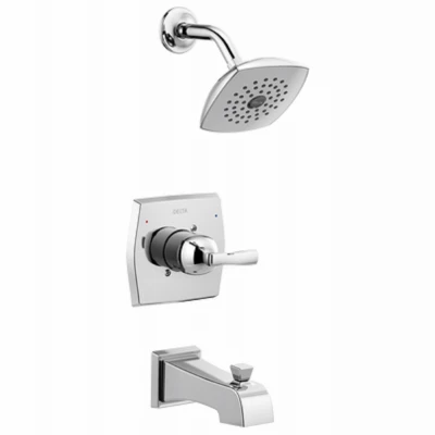 Monitor 14 Single Handle Tub And Shower Faucet + Showerhead, Chrome