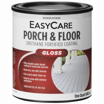 Porch and Floor Interior and Exterior Coating White Pastel Base Gloss 1 Quart