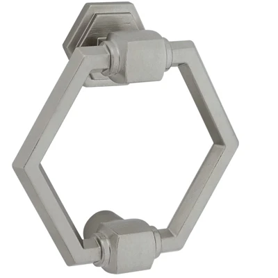Powell Door Knocker, Satin Nickel