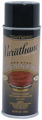 Traditional Cherry Wood Stain & Polyurethane, 12-oz. Spray