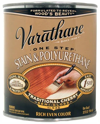 Traditional Cherry Wood Stain & Polyurethane, Qt.