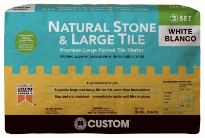 Natural Stone & Large Tile Mortar, 50 Lbs.