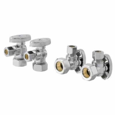 Brass Ball Valve, Quarter Turn, 1/2 x 3/8 In.