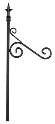 Shepherds Hook, Romantic Style, Black, 72-In.