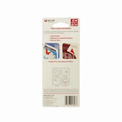 Thin Clear Fastening Tape, 18 x 3/4 In.