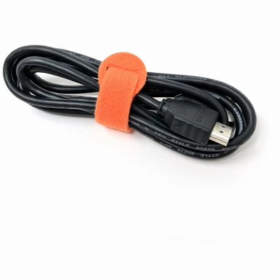 Self-Gripping Cable Ties, Reusable, Multi Color, 1/2 x 8 In., 10-Pk.