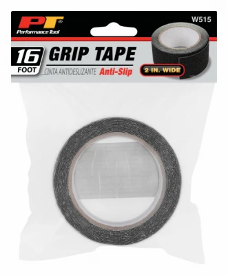 Black Textured Anti-Slip Grip Tape, 2 Inch by 16 Foot Roll