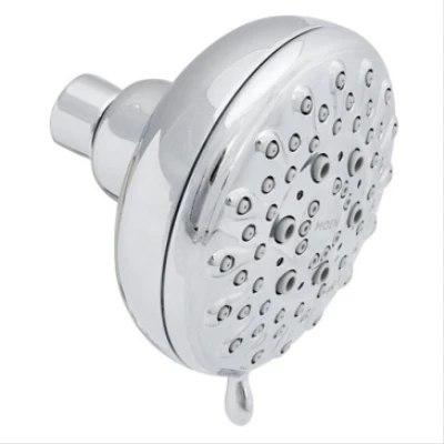 Banbury 5-Spray Shower Head, Fixed Mount, Chrome, 4-In. Diam.