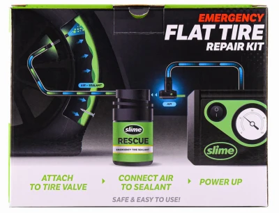 Smart Spair Plus Flat Tire Repair Kit with Inflator and 14 Ounce Sealant