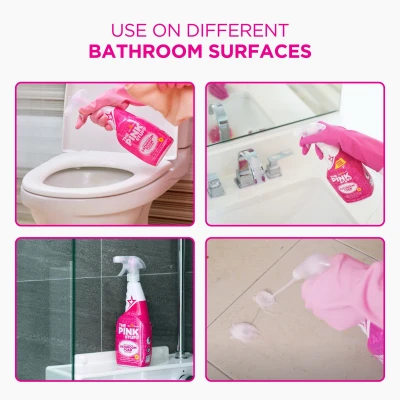 Bathroom Foam Cleaner, 25.4 Ounce Bottle, Effective for Bathroom Surfaces