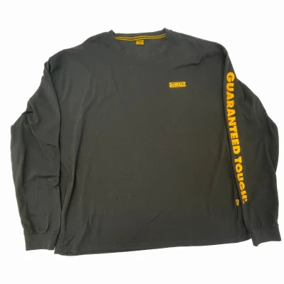 Long Sleeve Logo T-Shirt, Charcoal Gray, Medium