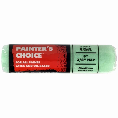 Paint Roller Cover, 3/8 In. Nap x 9 In.