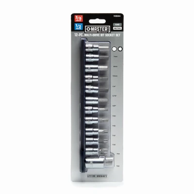 12 Piece Multi-Drive Hex and Torx Bit Socket Set