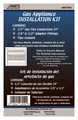 Gas Heater Installation Kit with All Necessary Components for Safe and Efficient Setup